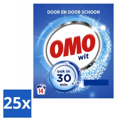 Produktbild von 25 x OMO Vollwaschmittel für weiße Wäsche - Vorteilspackung - 25 Stücke