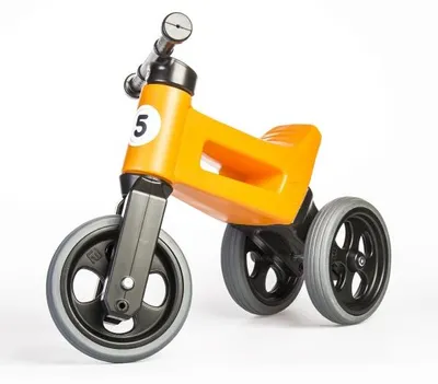 Obrázek produktu pro Odrážedlo FUNNY WHEELS Rider Sport oranžová 2v1, výška sedla 28/30cm nosnost 25kg