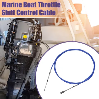 Image de Câble dede gaz et de changement de vitesse pour bateau marin de 13 pieds (4 mètres) de couleur bleue pour Yamaha