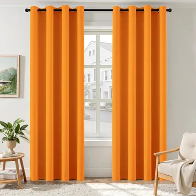 Image de Rideaux occultants avec œillets - Ensemble de 2 pour chambre et salon