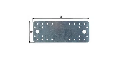 Obrázek produktu pro Alberts 847081 Flachverbinder, sendzimirverzinkt, 100 x 40 mm, 25er Set