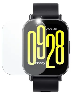 Immagine prodotto di Pellicola protettiva in vetro temperato FIXED per smartwatch Xiaomi Redmi Watch 5 Active, confezione da 2 pezzi, trasparente