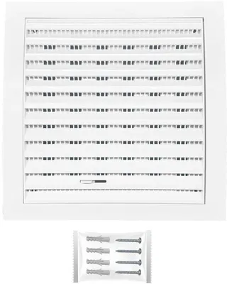 Image de Grille d'aération avec moustiquaire en plastique 150 x 150 mm