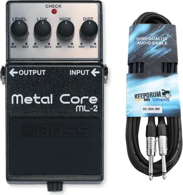 Image de Boss ML-2 Metal Core Pédale d'effet avec câble
