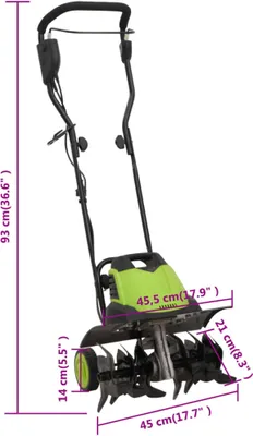 Immagine prodotto di vidaXL Fresa da giardino a 6 lame Elettrica 1500W