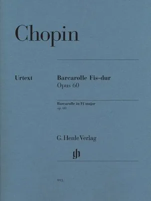 Obrázek produktu pro Barcarolle Fis-dur opus 60 für Klavier