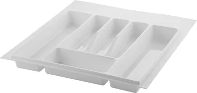 Produktbild von Economy Besteckeinsatz S72 490x440x45mm Besteckkasten Kunststoff weiß