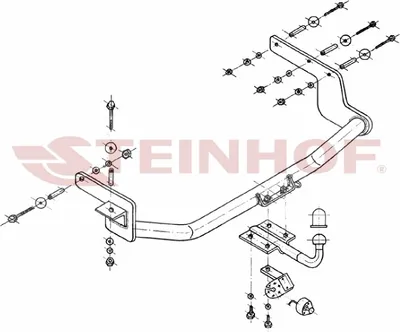 Produktbild von Z547712 Anhängerkupplung passend für RENAULT Megane I 03/1999-07/2003 starr