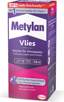Produktbild von Metylan Vlies, Tapetenkleister für Vliestapeten, Spitzenqualität, 1x360g