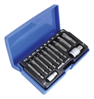 Immagine prodotto di Set estrattore di viti e dadi danneggiati ,kit attrezzi rimozione esagonali, 1/4" 1/2" , 12 pezzi