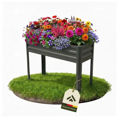 Produktbild von NovaTerra Hochbeet Wellblech  Farbe: Schwarz