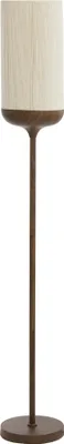 Immagine prodotto di Light & Living - lampada da terra - Dania - beige marrone - cotone metallo - Ø 23cm - E27 - 1738152