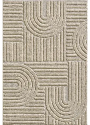 Image de Teppium Tapis Couloir 60x110 cm Beige, Shaggy Poils Longs, Doux, Style Scandinave Boho, Facile à Nettoyer, Dos en Jute Naturelle