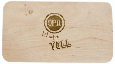 Produktbild von Holzschneidebrett Elzenholz für Opa