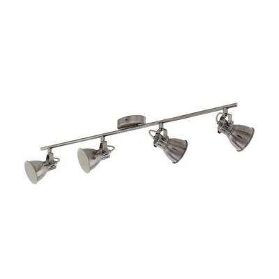 Produktbild von EGLO LED Deckenlampe Seras, 4 flammige Deckenleuchte industrial, Deckenstrahler, Flurlampe, Spots inkl. GU10 Leuchtmittel, warmweiß