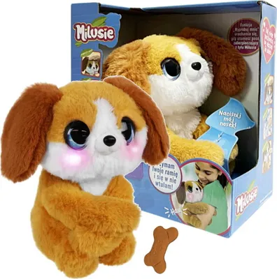 Produktbild von Milusie interaktiver Plüschhund mit Zubehör