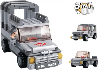 Image de Sluban Army Jeep militaire 9-en-1 3-en-1 M38-B0537A