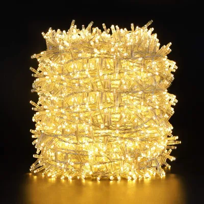Lichterkette 50 m, 2000 LEDs, warmweiß, 8 Modi, IP44, Weihnachten
