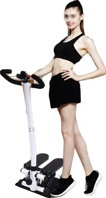Obrázok produktu pre Fitness stepper, nastaviteľný odpor, LCD monitor, čierny
