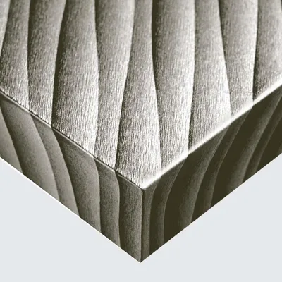 Produktbild von DIMEXACT - DIMEXACT Selbstklebendes Vinyl mit silbernem Wollstoffeffekt in einer Rolle von 122 cm x 10 Meter(n) -122 cm x 10 m - en Rouleau