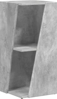 Immagine prodotto di vidaXL Scaffale laterale, 33 x 32 x 70,5 cm, materiale composito in legno, colore grigio cemento
