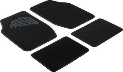 Zdjęcie produktu dla Walser dywanik samochodowy Matrix 4-częściowy uniwersalny czarny/taśma czarna, 29022