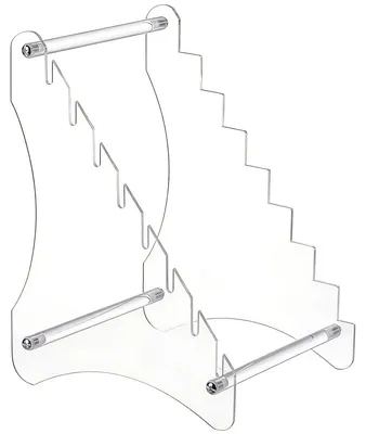 Transparentes Messer-Display-Regal 18x15x24 cm
