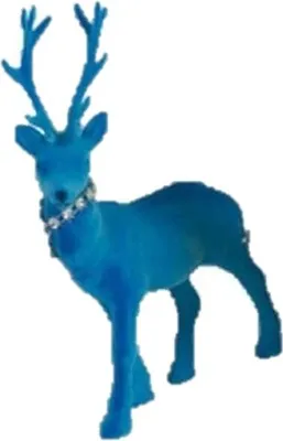 Produktbild von Dekofigur Hirsch türkis 27,5 cm