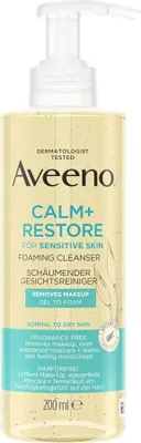 Imagen del producto de Gel limpiador calmante Aveeno, sin perfume, para piel sensible, 200 ml
