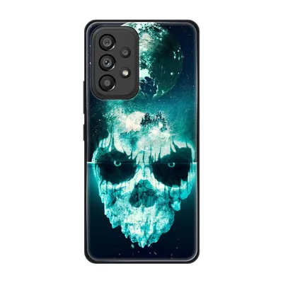 Produktbild von König Design Hülle kompatibel mit Samsung Galaxy A53 5G Kunststoff Soft Handyhülle - Handy Case Totenkopf
