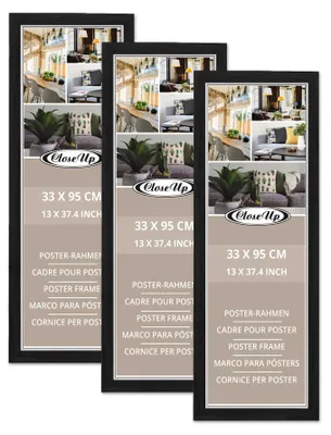 Produktbild von Posterrahmen 33 x 95 cm schwarz 3er Set