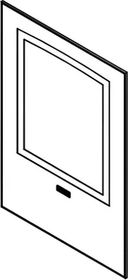 Immagine prodotto di VETRO CERAMICO SERIG. 4x308x441mm FUOCO ALT110 ORIGINALE Klover per Termocucina Altea