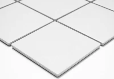 Produktbild von Handmuster Mosaik Fliese Keramik weiß MOS22-0102-R10_m
