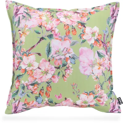 Produktbild von H.O.C.K. Shabby Outdoor Kissen green floral 50x50cm