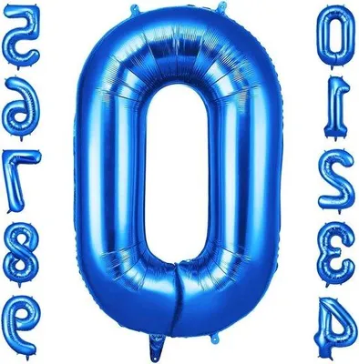 Image de Ballons bleus XXL de 40 pouces à l'hélium - Décoration pour une fête d'anniversaire