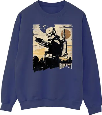 Produktbild von Star Wars - "The Book Of Boba Fett Points" Sweatshirt für Herren BI44011 (XL) (Marineblau)