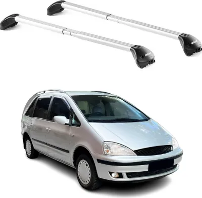 Produktbild von Dachträger Grundtäger für Ford Galaxy 1995-2006 5 tür 100kg Alu Silber 2 tlg ABE
