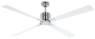 Immagine prodotto di Ventilatore da soffitto a risparmio energetico con telecomando Eco Neo III WiFi 152 cm Cromo brillante Lame Bianco / Grigio luce