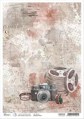 Produktbild von Motiv-Strohseide "Secret Pictures", ca. 30 x 21,5 cm