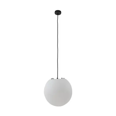 Produktbild von Lindby Außenhängeleuchte Alea, weiß, Kunststoff, Ø 38 cm