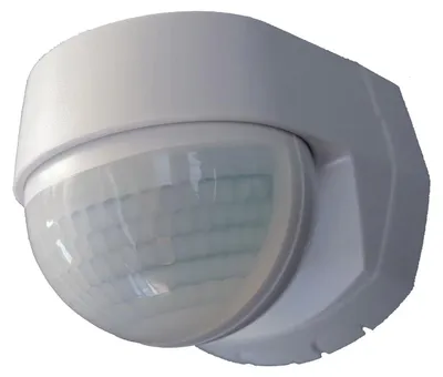 Image de Capteur De Mouvement Extérieur 180°, Blanc, Indice De Protection Ip55