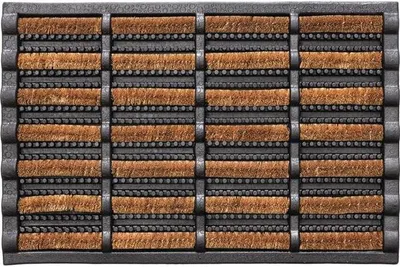 Immagine prodotto di Zerbino nero/naturale 60% gomma/40% cocco L600xL400xS25mm