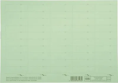 Zdjęcie produktu dla 10 szt. Elba 100420976 vertic® – etykiety do segregatorów, 58 x 18 mm, zielone, 50 szt.