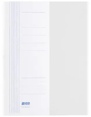 Image de Classeur à levier BIGO, carton blanc, sans rabat, format A4