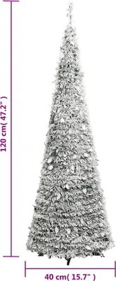 Obrázok produktu pre vidaXL Pop-Up vianočný stromček umelý zasnežený 50 LED diód 120 cm