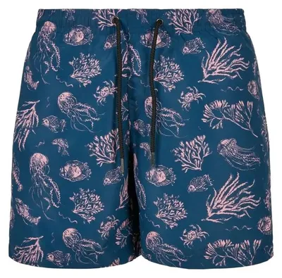 Produktbild von Urban Classics - Badeshorts für Herren TN1336 (XS) (Blau/Pink)