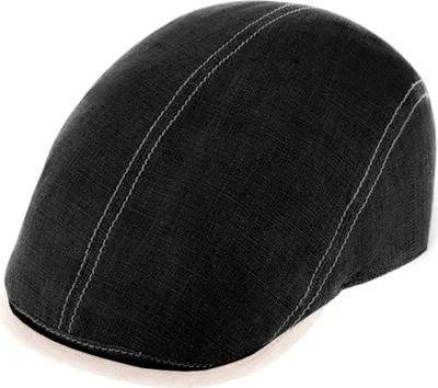 Fiebig Flatcap aus 100% Leinen mit UPF 50+ in schwarz