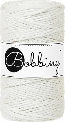 Produktbild von Bobbiny 3PLY Macramé Rope 3 mm 100 m Off White Schnur