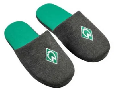 Produktbild von Offizielle SV Werder Bremen Fan-Pantoffeln aus 100% Baumwolle in Größe 36/37