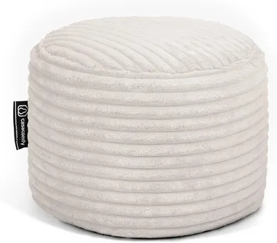 Produktbild von Poeffie, Poef/Hocker, Rund, Crème, Cord, 45 cm